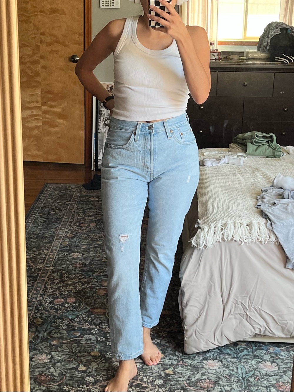Levi's Light Blue Straight Jeans